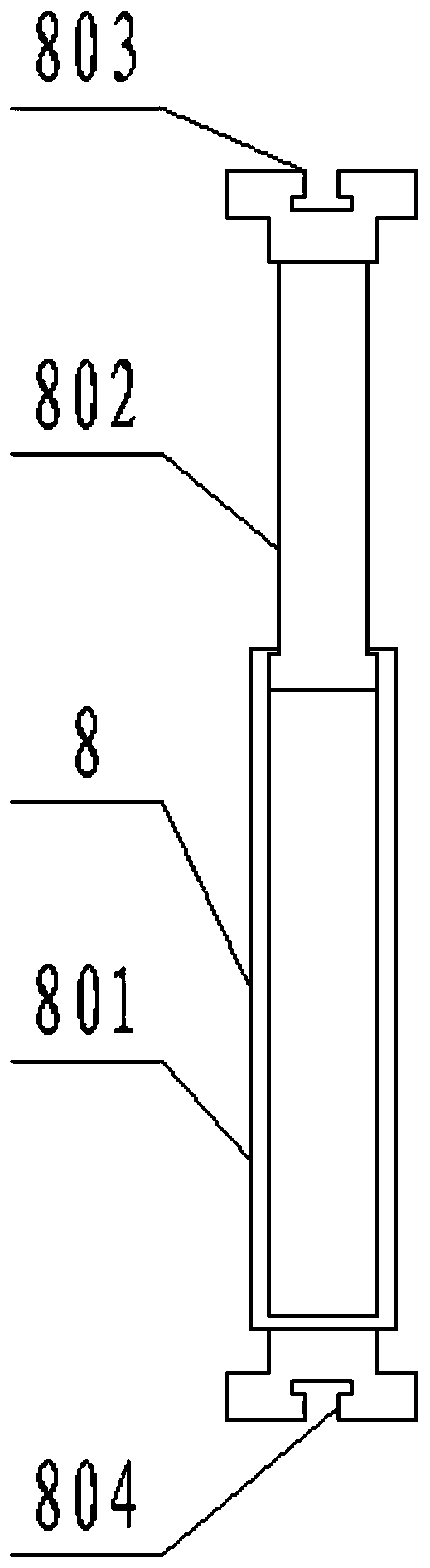 Separator plate installation cavity structure for electrical power distribution cabinet