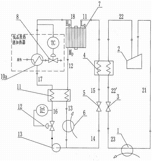 A wave rotor cascade refrigeration system and its working method