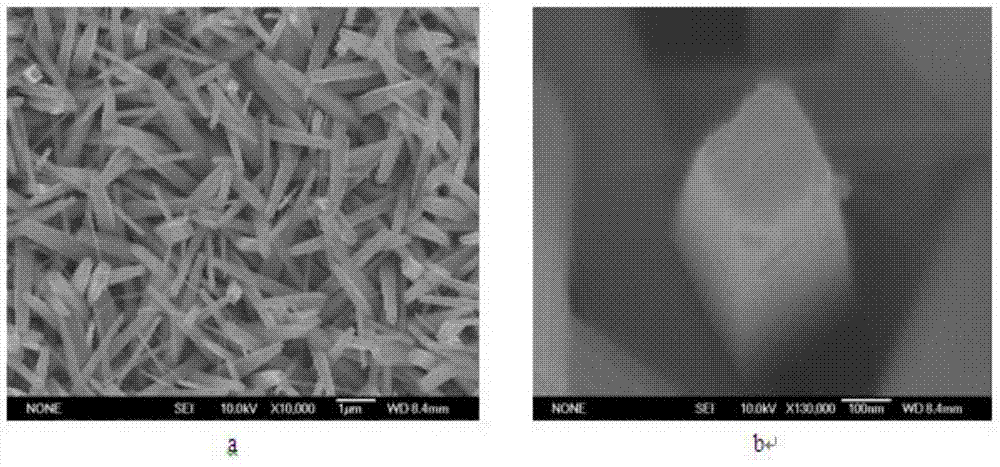 Manganese dioxide nanowire array electrode on titanium substrate and preparation method thereof