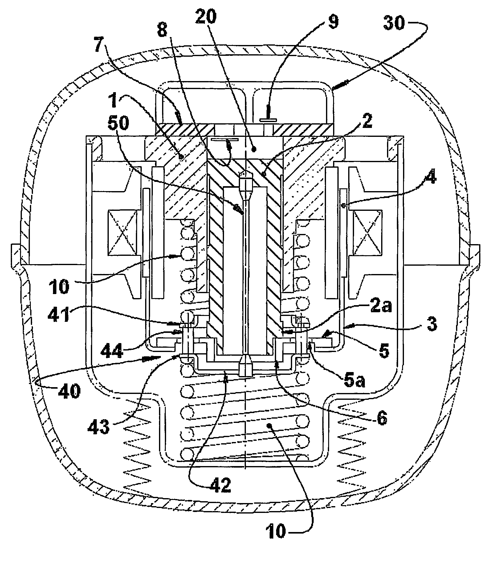 Reciprocating compressor driven by a linear motor