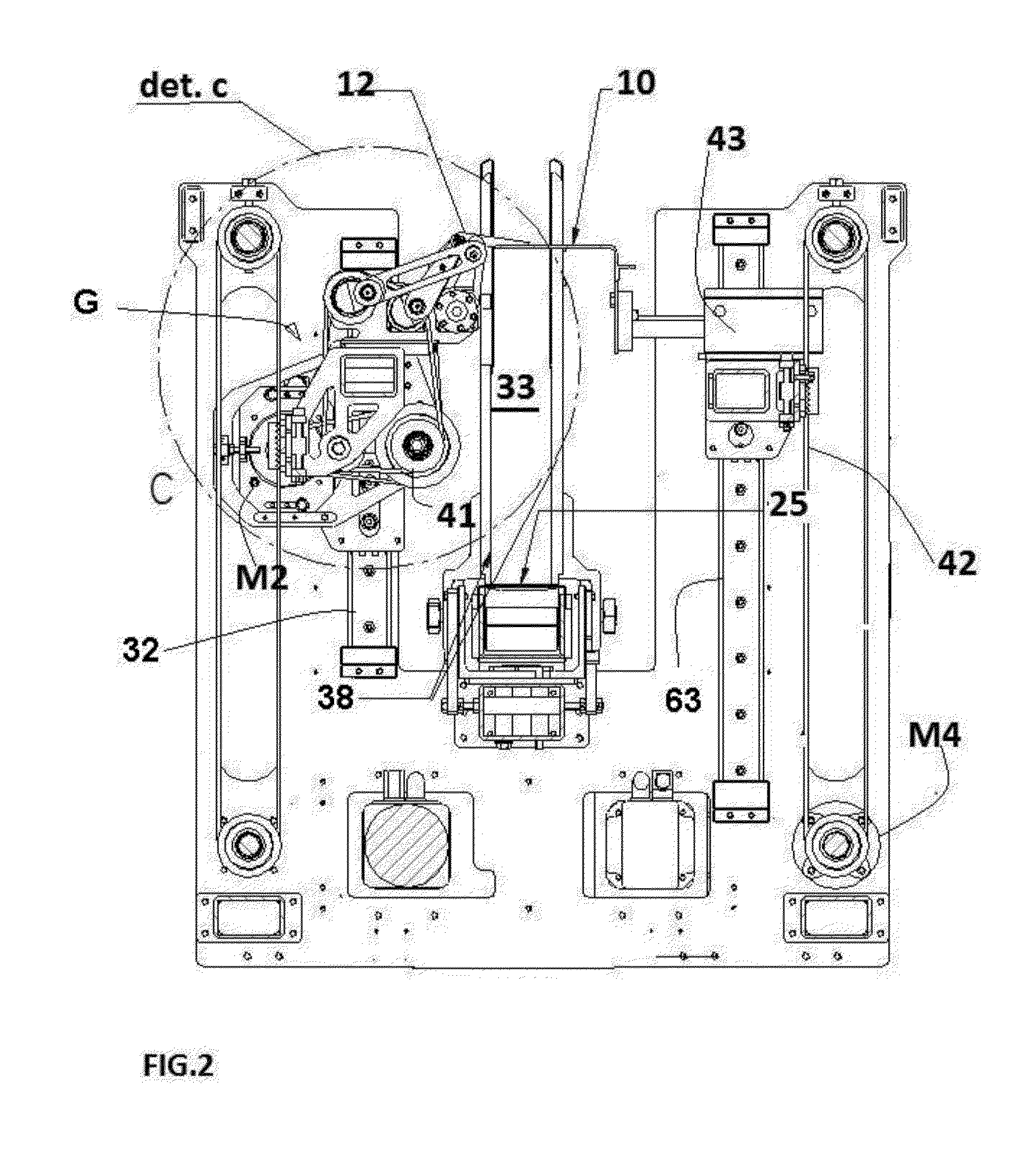 Machine for the formation of numbered packs of interleaved sheets of paper