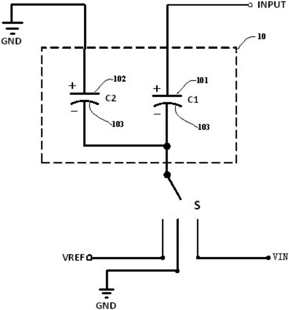 Capacitor structure and capacitor array