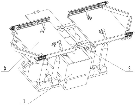 Automatic garbage classification and tabletop cleaning dining table