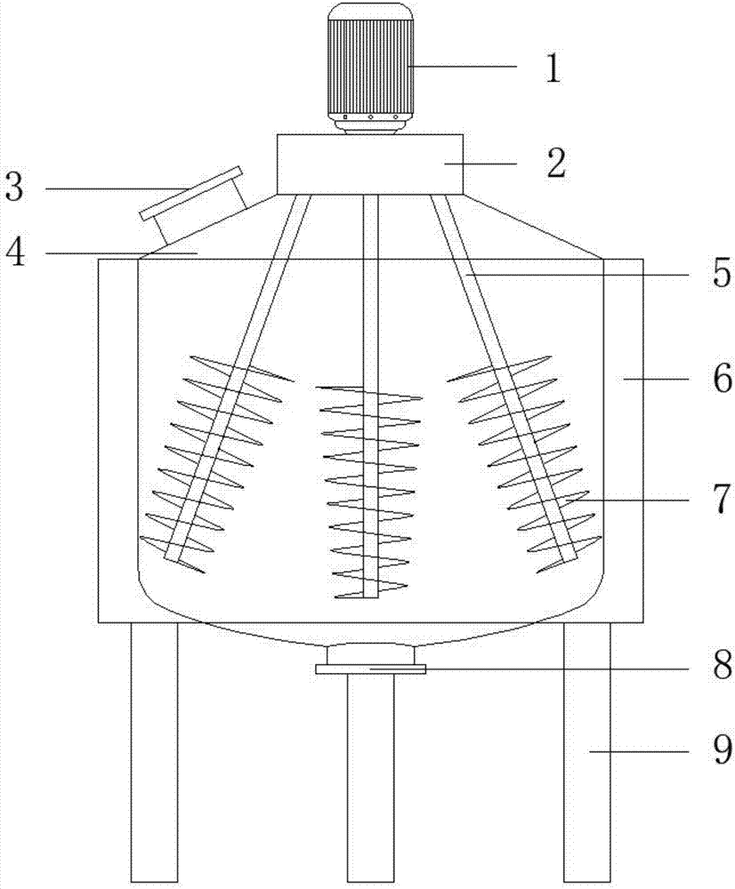 Mixing tank for production processing of metal powders