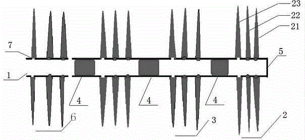 Shale gas horizontal well bridge plug separation and ball throwing segmented fracturing process