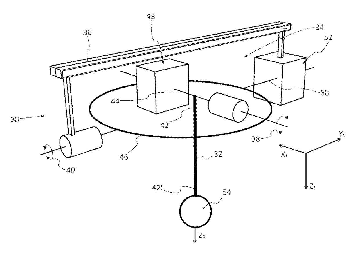 Aircraft attitude indicator device