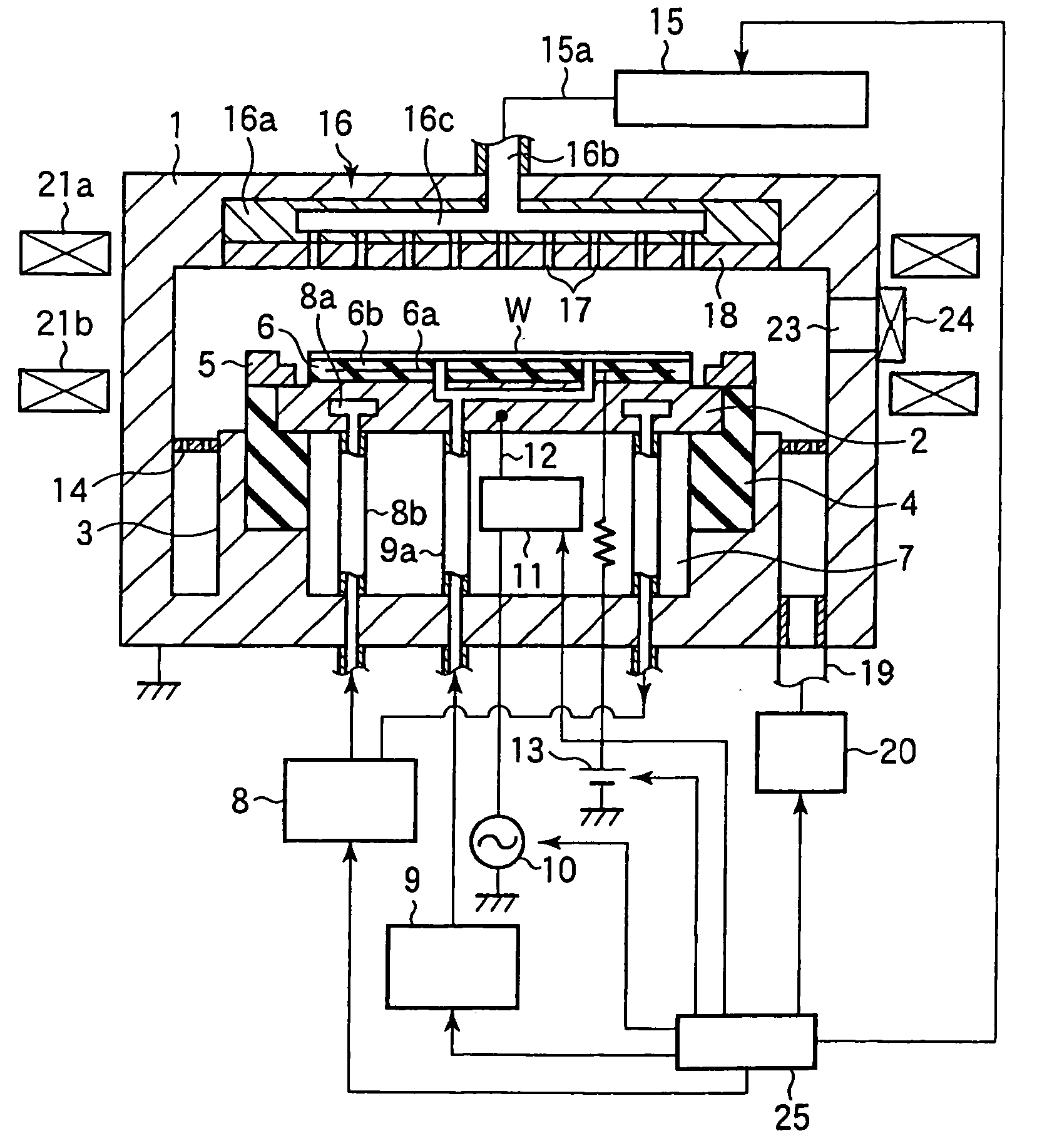 Method and device for plasma-etching organic material film