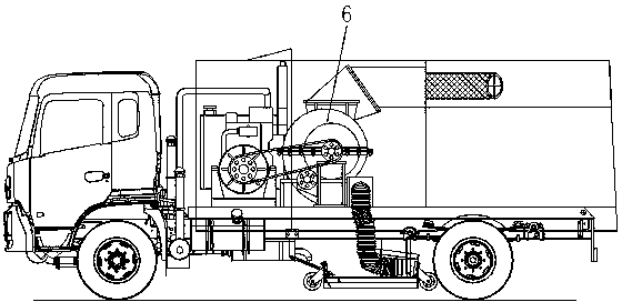 Dust collector for road sweepers