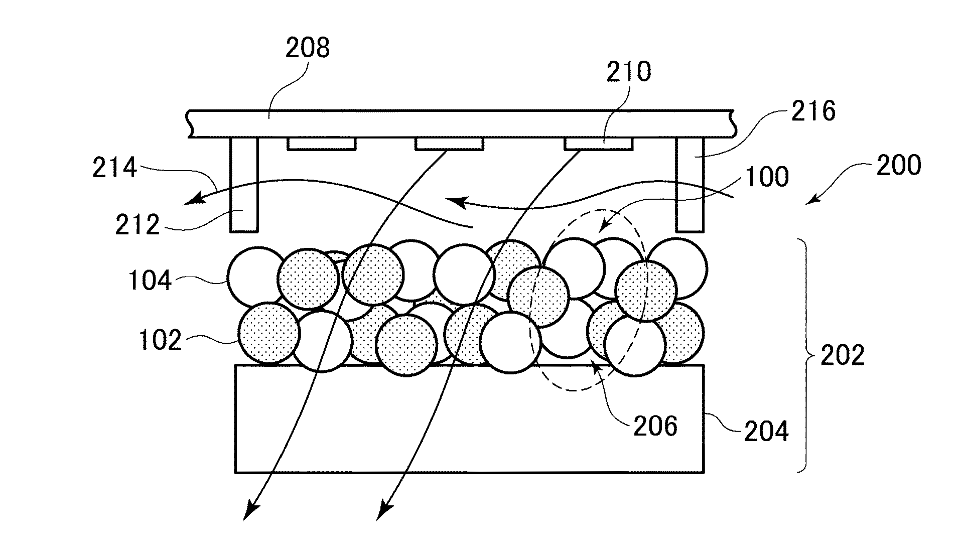 Filter Element for Decomposing Contaminants, System for Decomposing Contaminants and Method Using the System