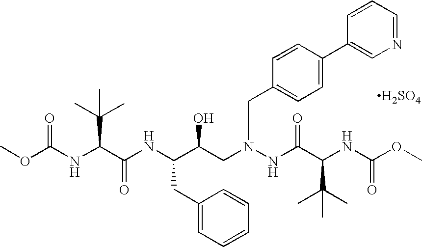 Tableted compositions containing atazanavir