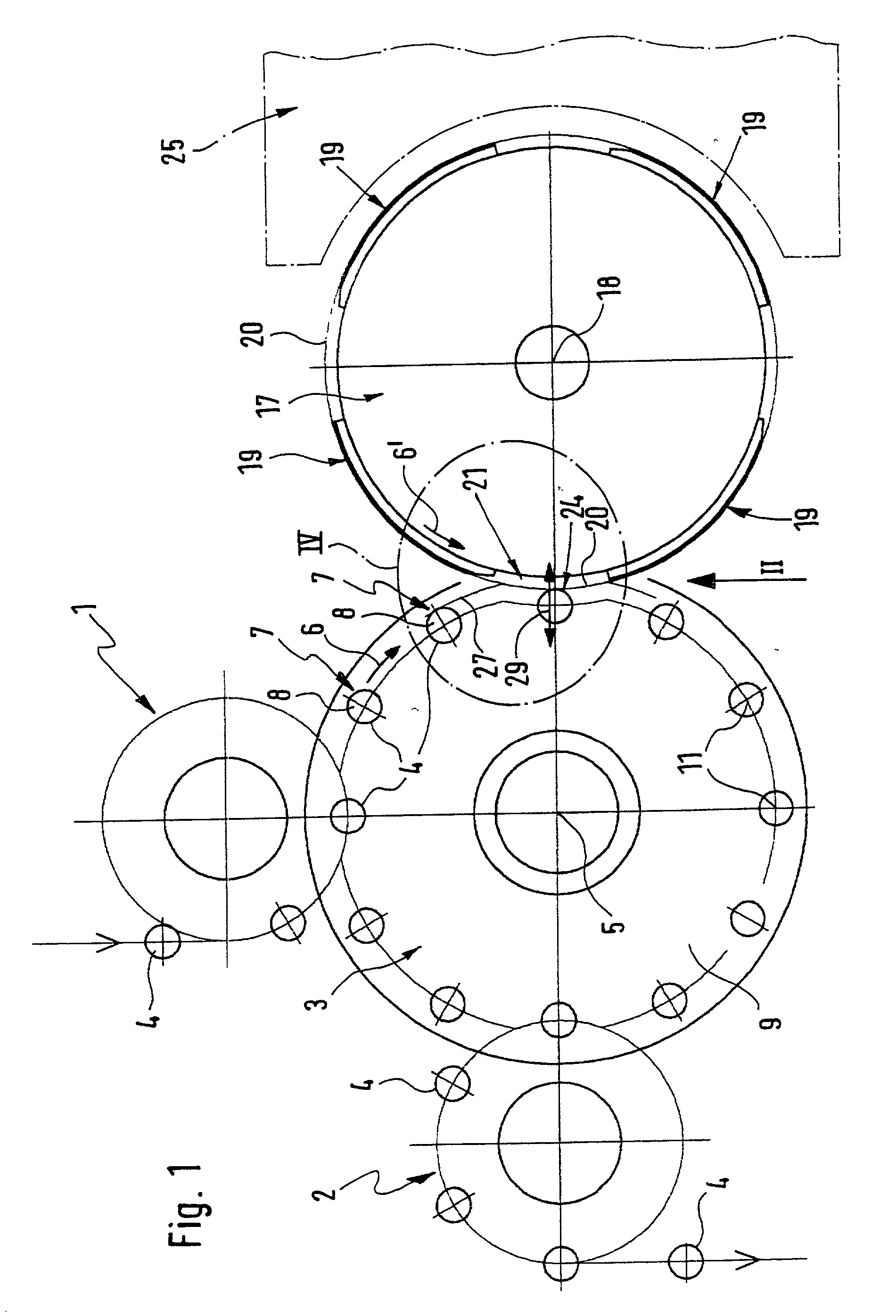 Machine for printing or otherwise decorating hollow bodies