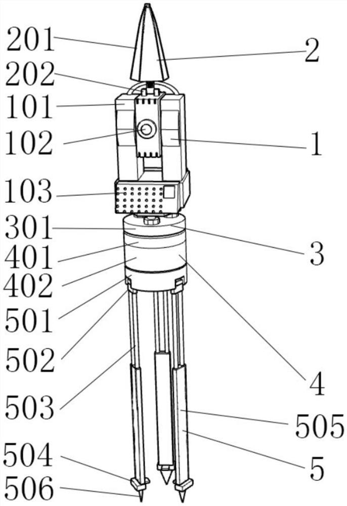 Terrain information acquisition device for land space planning and acquisition method thereof