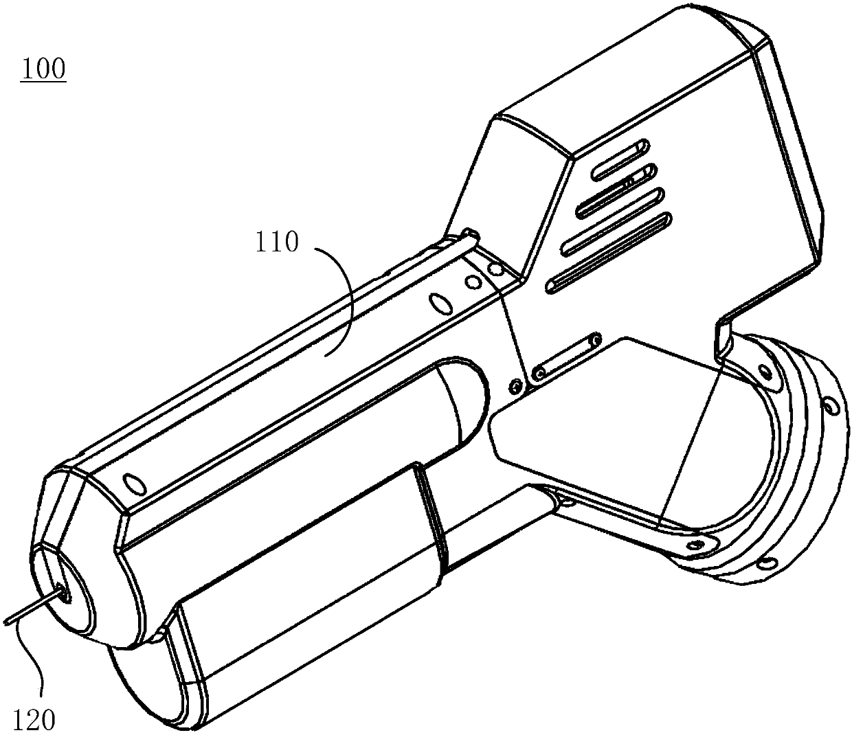 Kirschner wire clamping device and drilling device