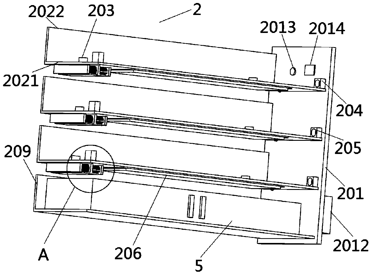 Wine cabinet carrying ultrasonic device