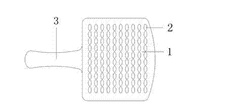 Rice / wheat grain counting plate without side wall