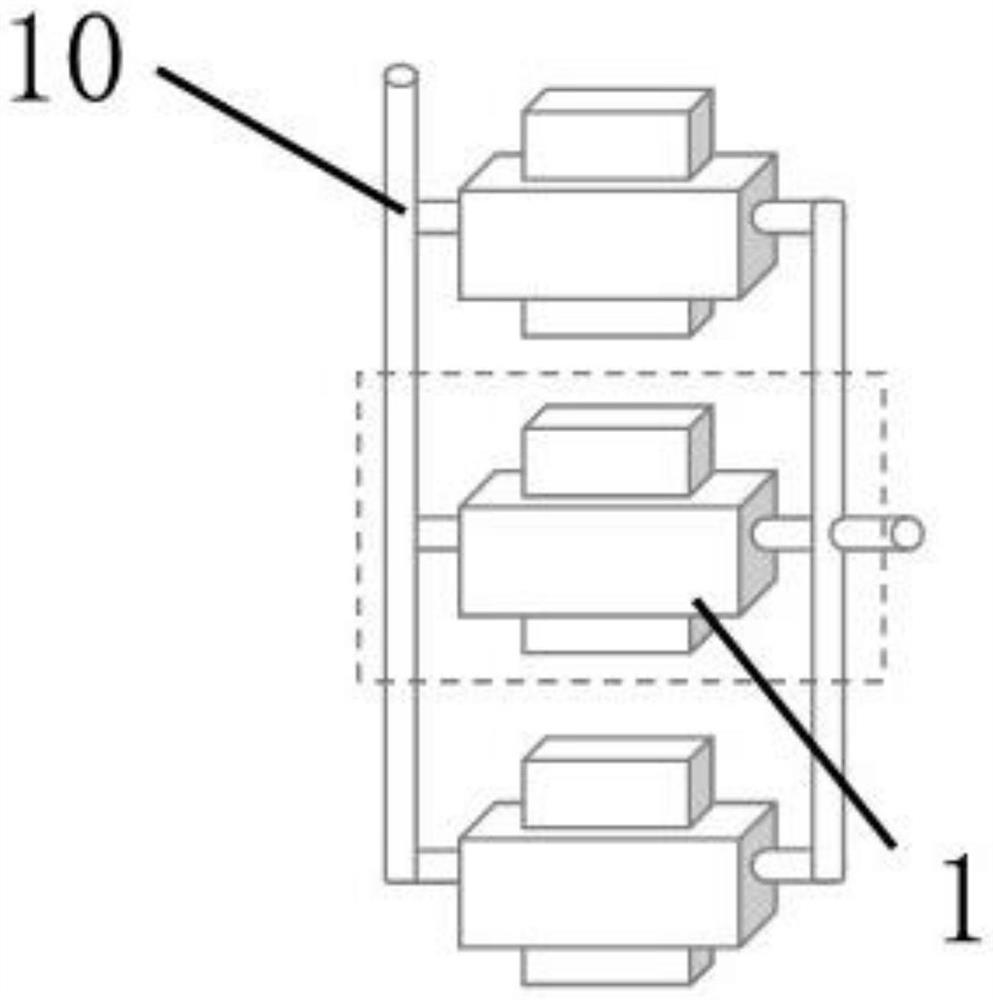 On-line circulating dialysis device and method for hydraulic oil of gas pocket in steelmaking production