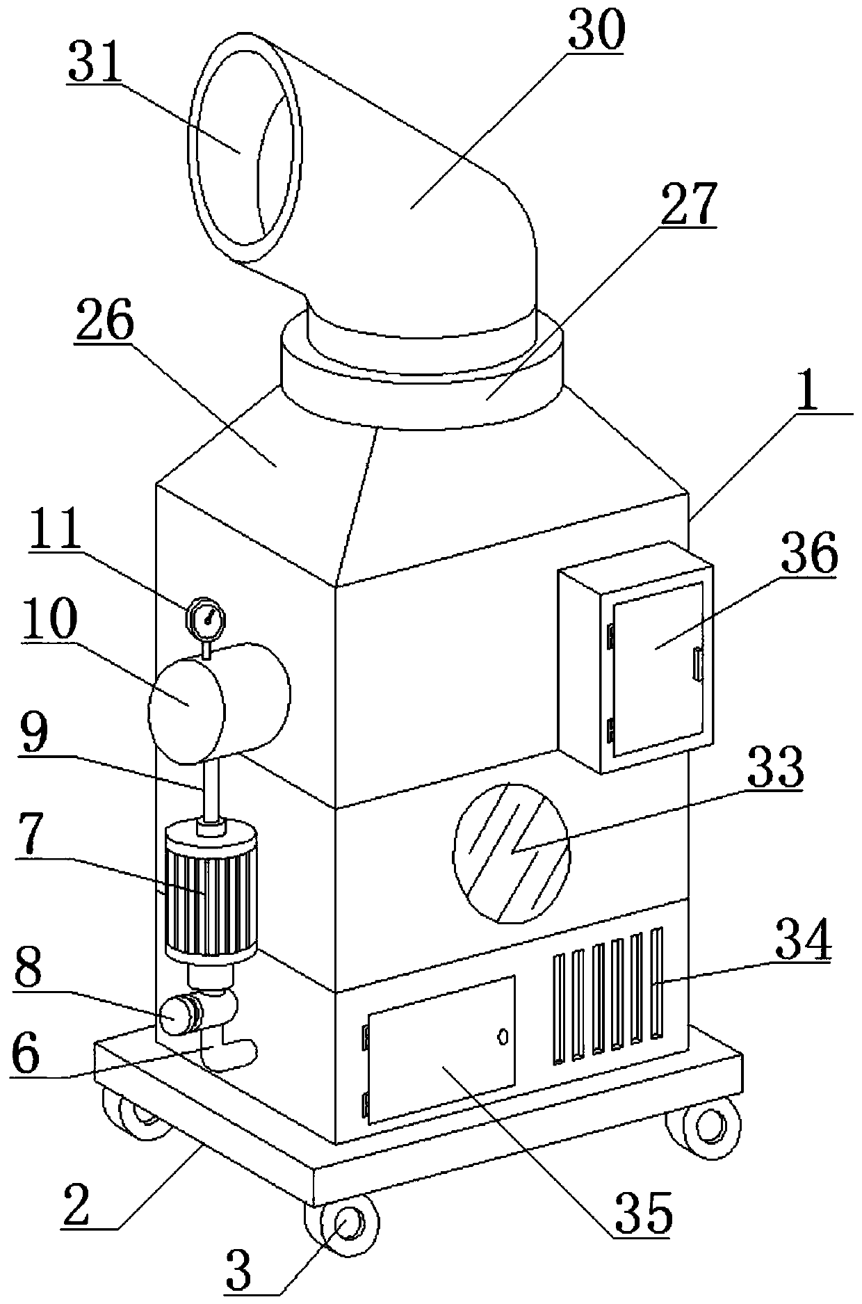 Efficient-sterilization diffusion device with micro-bubbling function