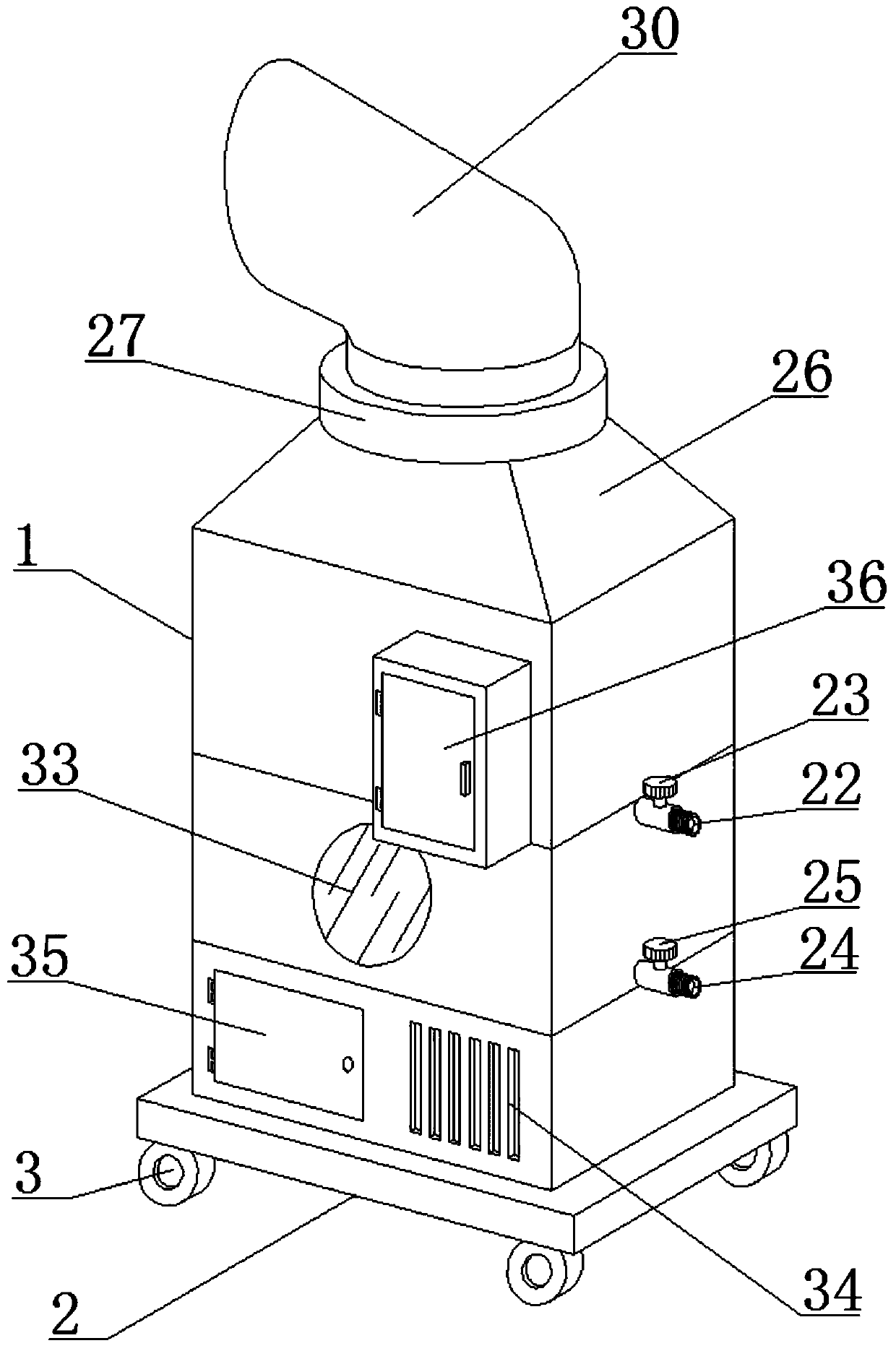 Efficient-sterilization diffusion device with micro-bubbling function