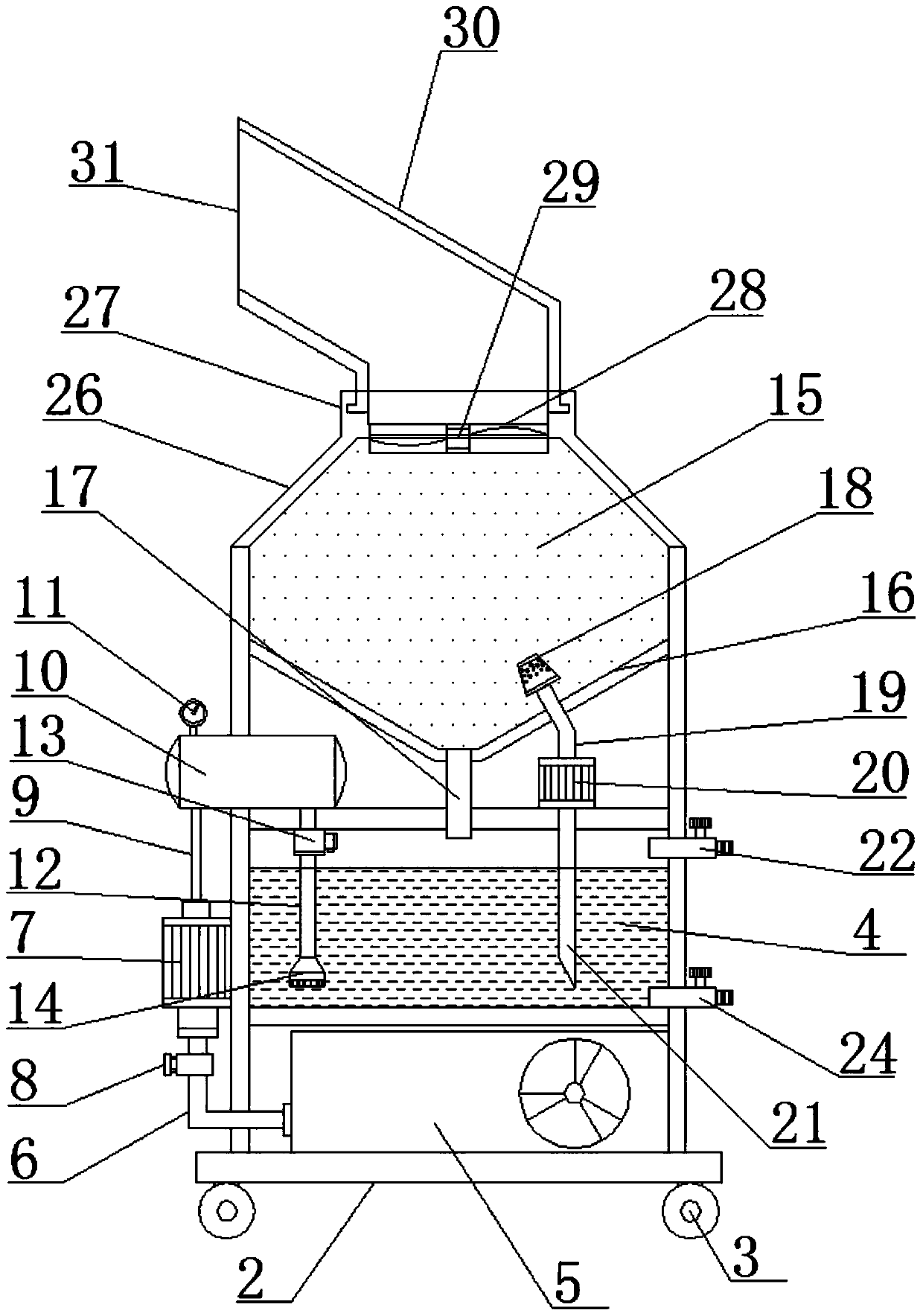 Efficient-sterilization diffusion device with micro-bubbling function