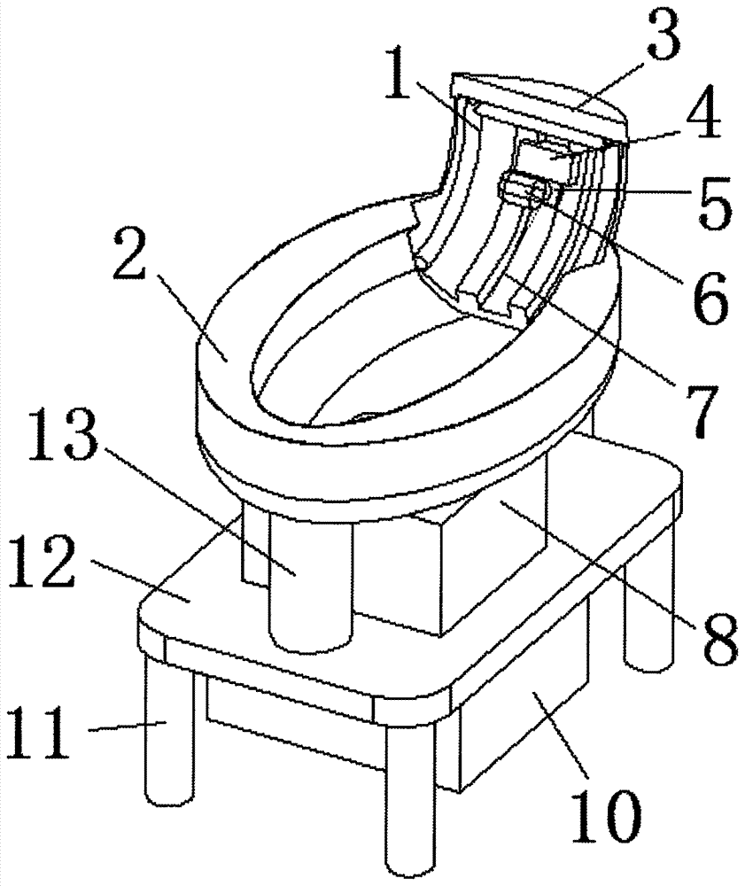 Novel sit-washing device for gynecology department