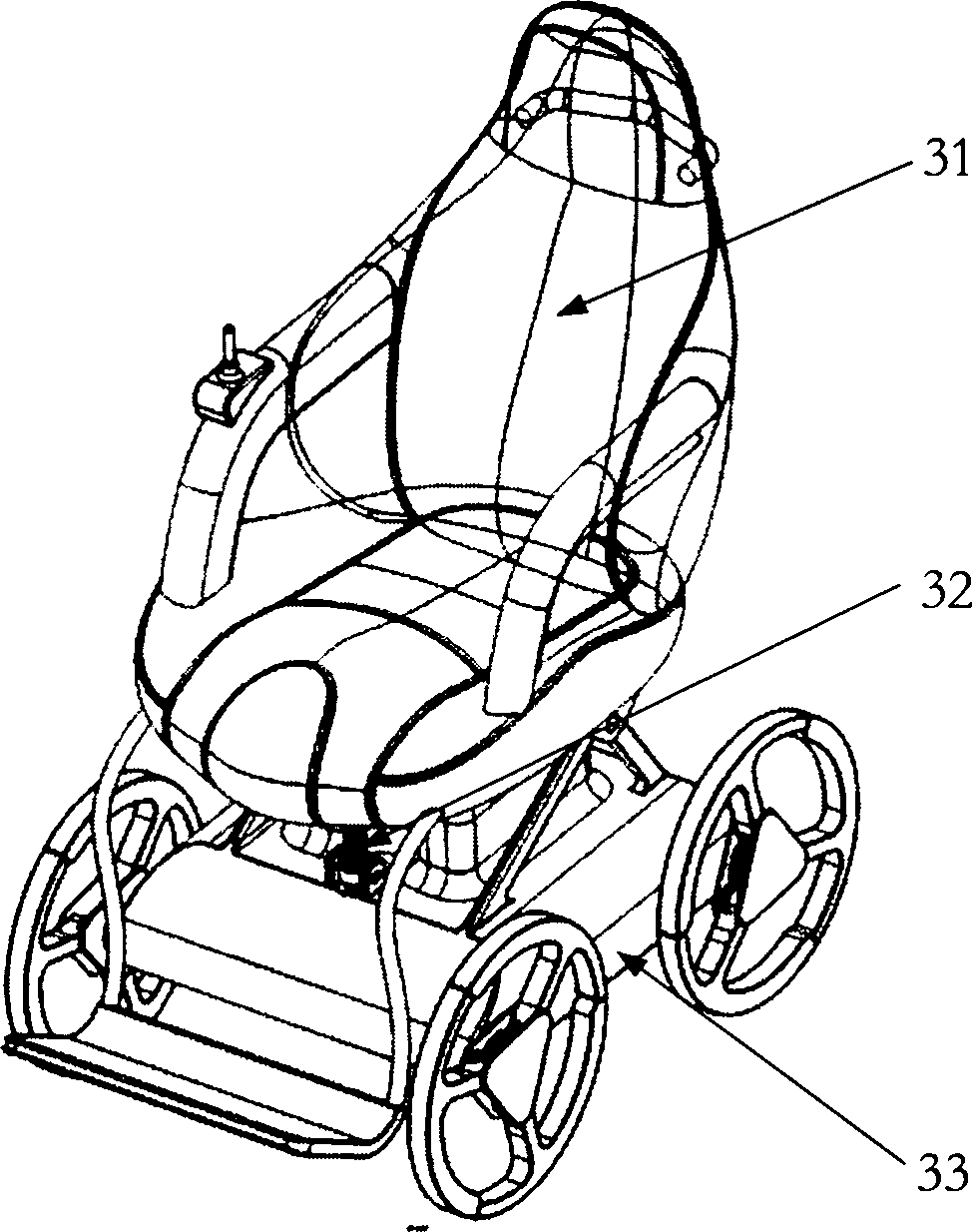 Wheelchair capable of climbing stairs