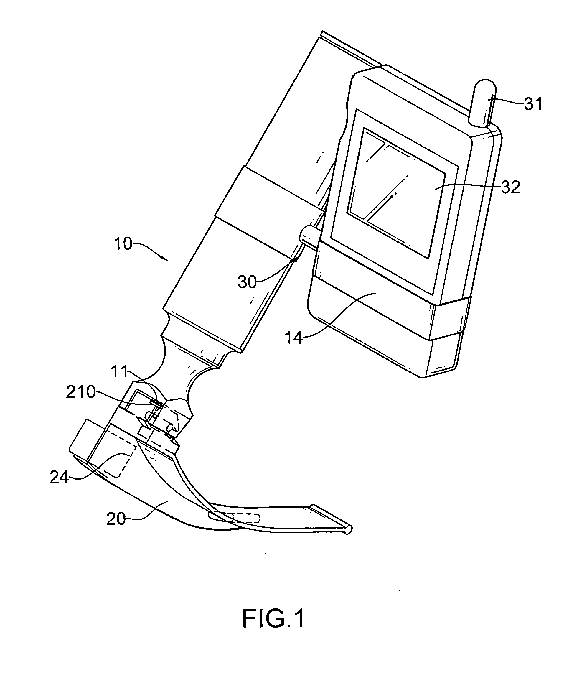 Laryngoscope with wireless image transmission