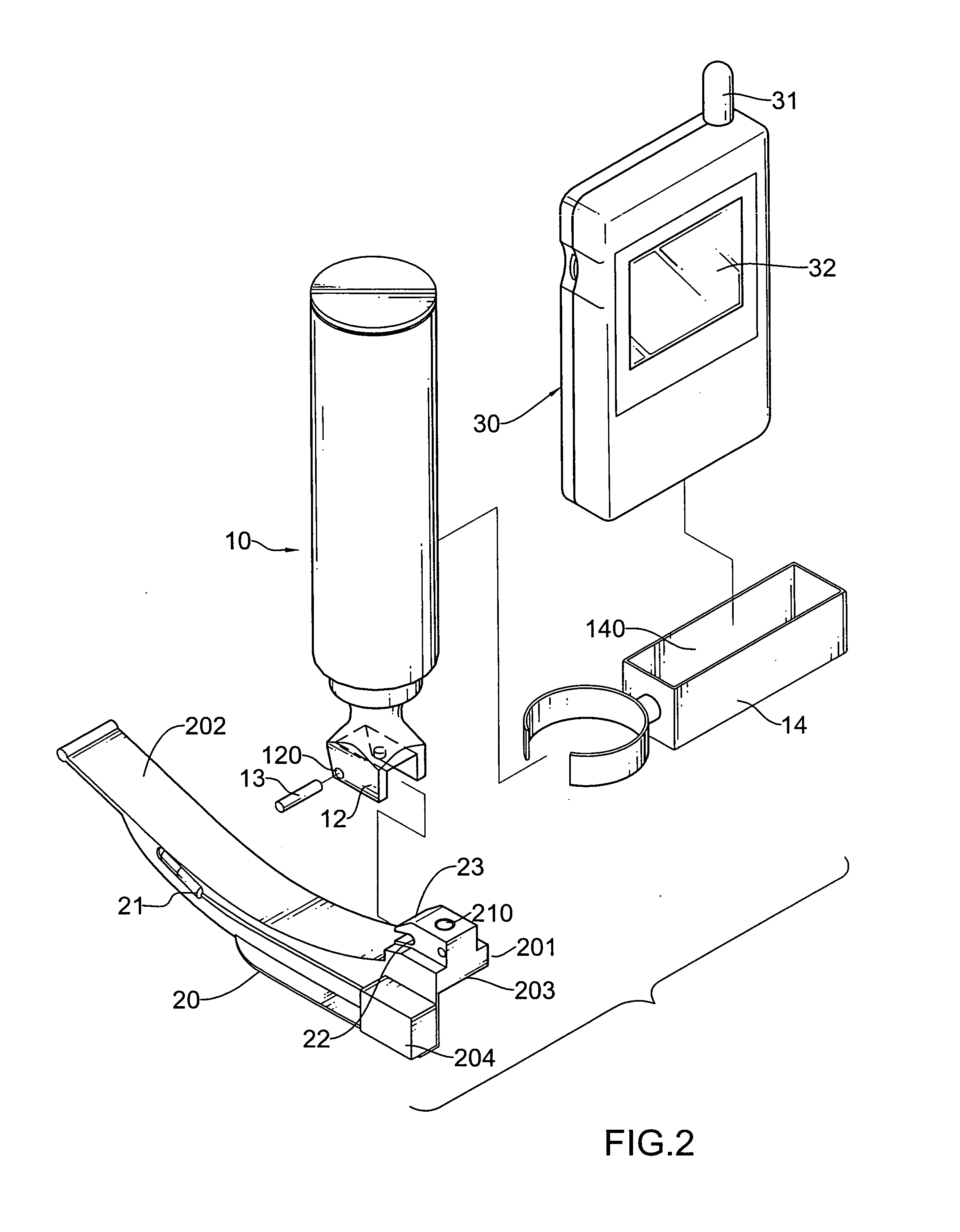 Laryngoscope with wireless image transmission