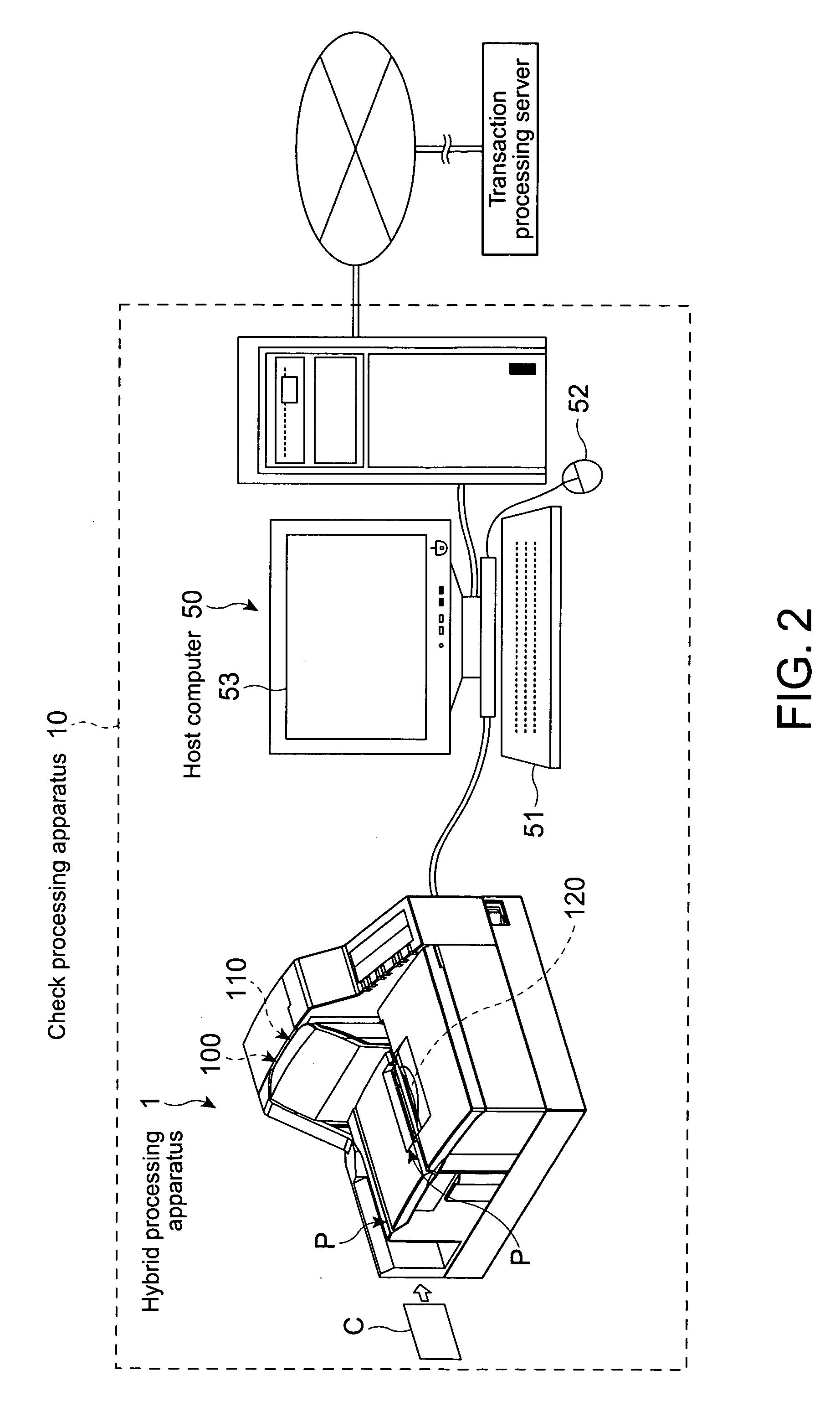 Check processing method, check processing program medium, and check processing apparatus