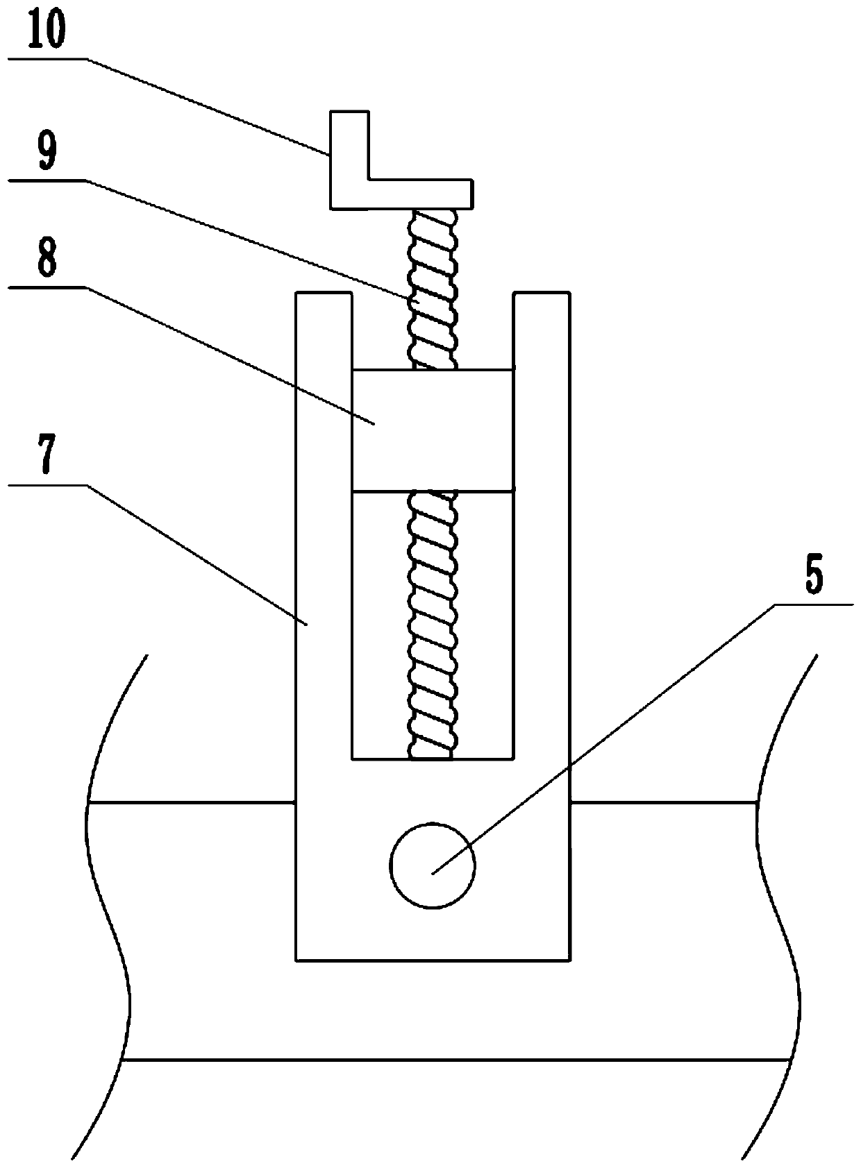 Movable clamping working table for round steel machining