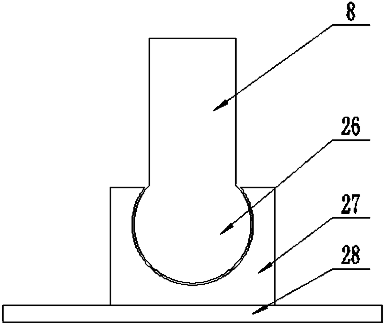 Pay-off rack device which can be conveniently dismounted and mounted for usage and is used for cable