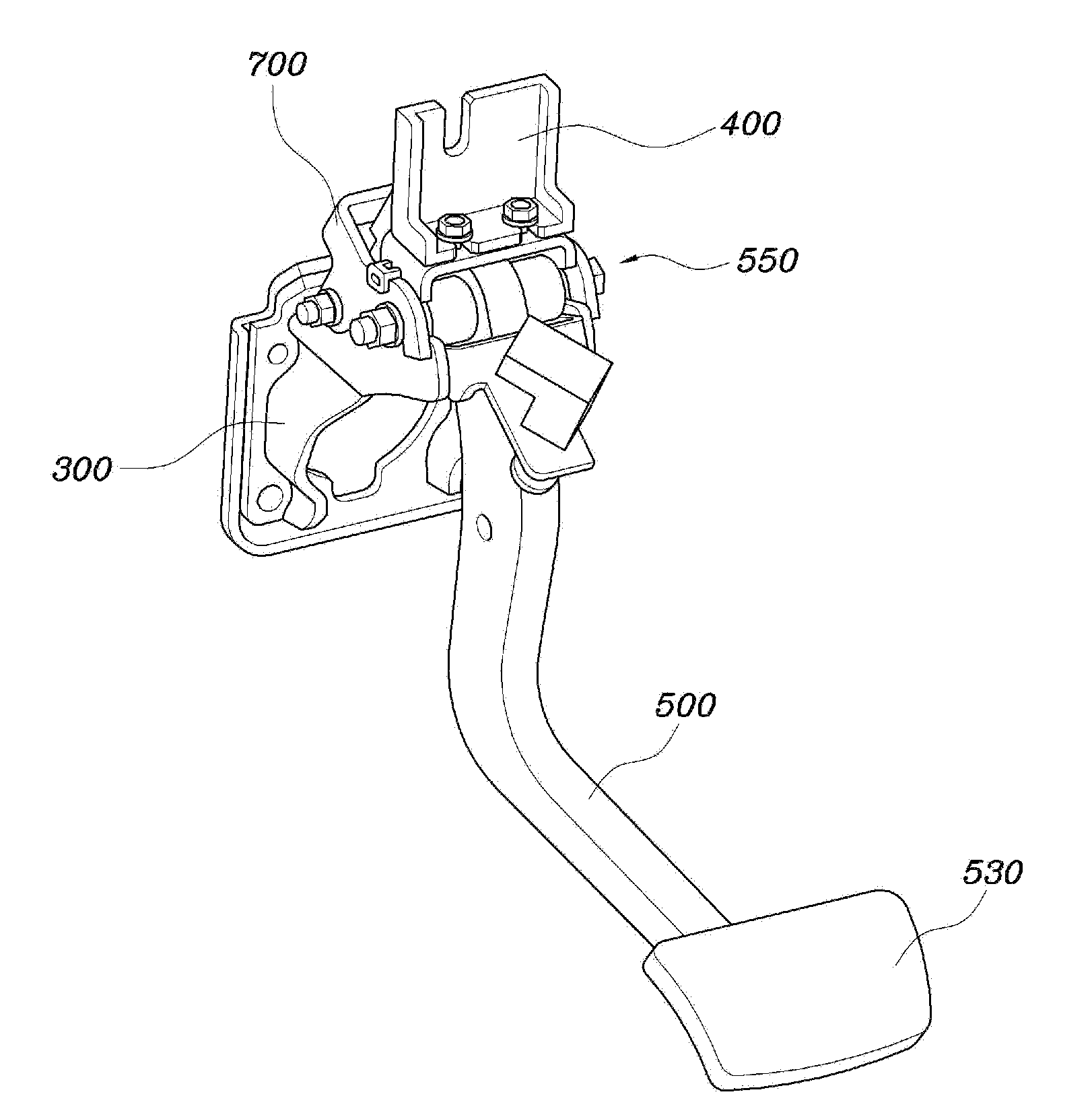 Pedal apparatus for vehicle