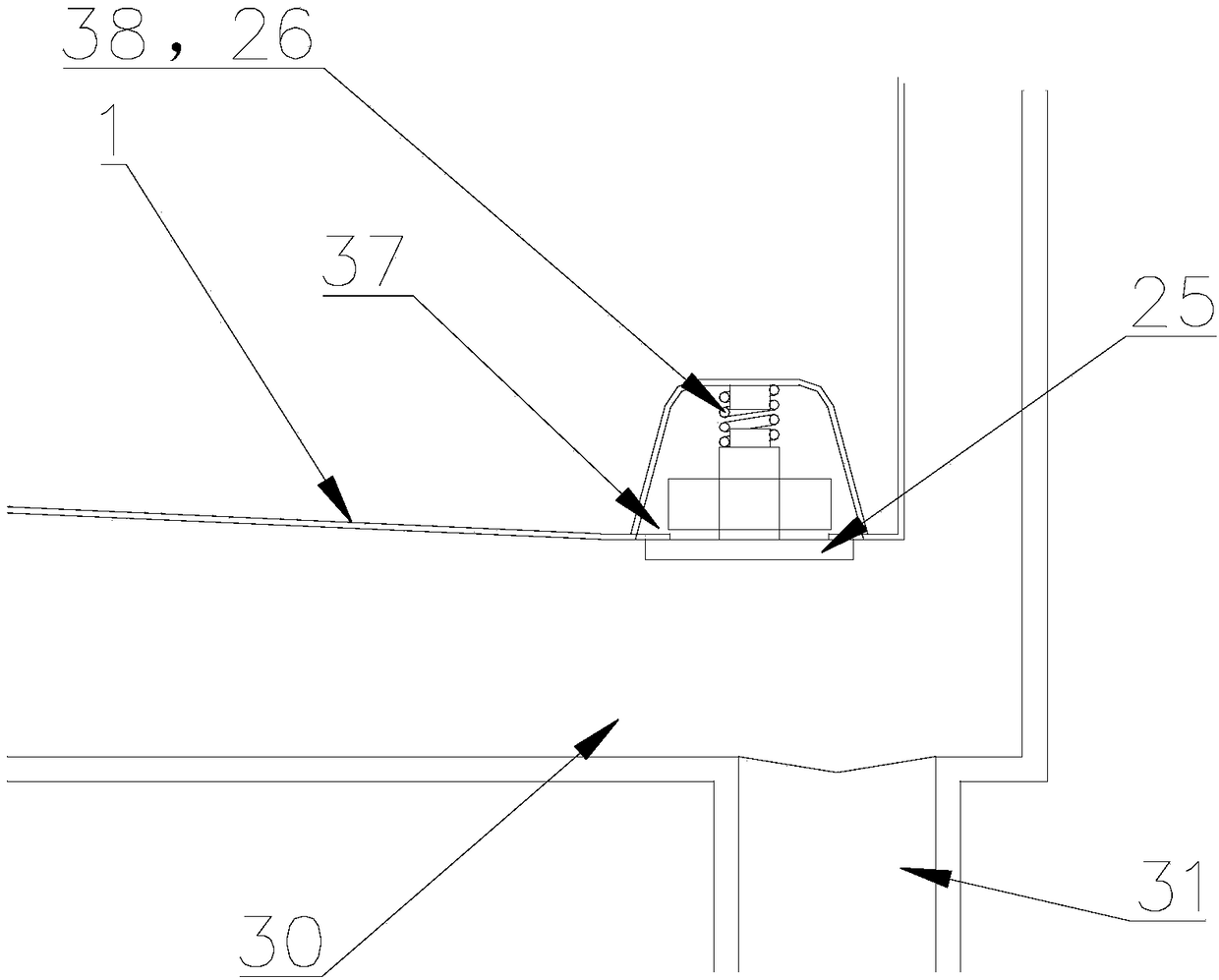 Dehydration structure of washing machine