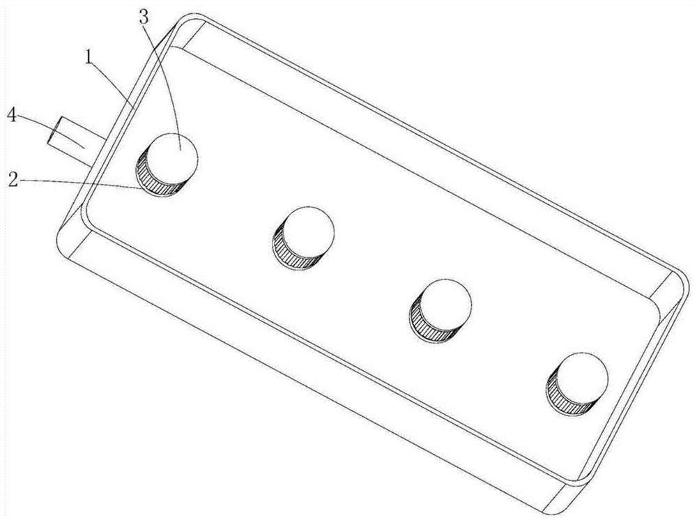 Device for inspecting housings of water-cooled motors