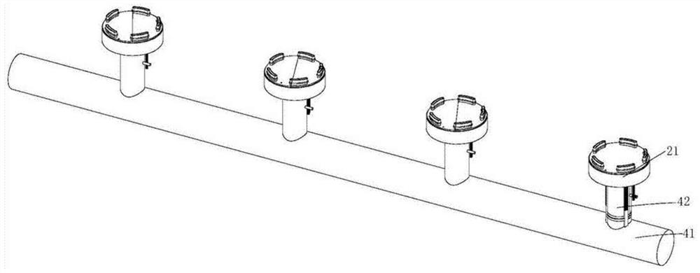 Device for inspecting housings of water-cooled motors