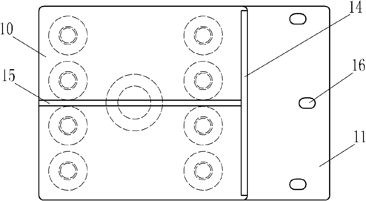 Slab end isolation mounting device for floating track bed