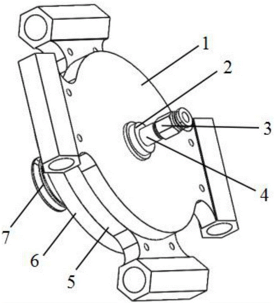 Wheel train type movable platform for four-axis parallel robot