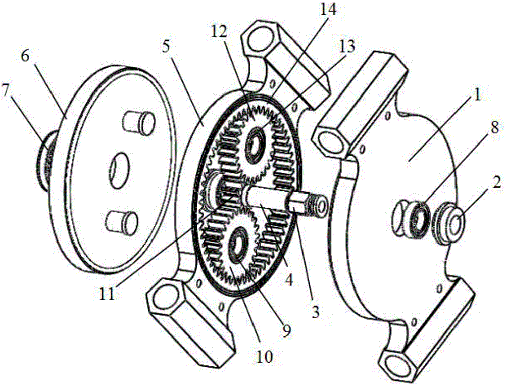 Wheel train type movable platform for four-axis parallel robot