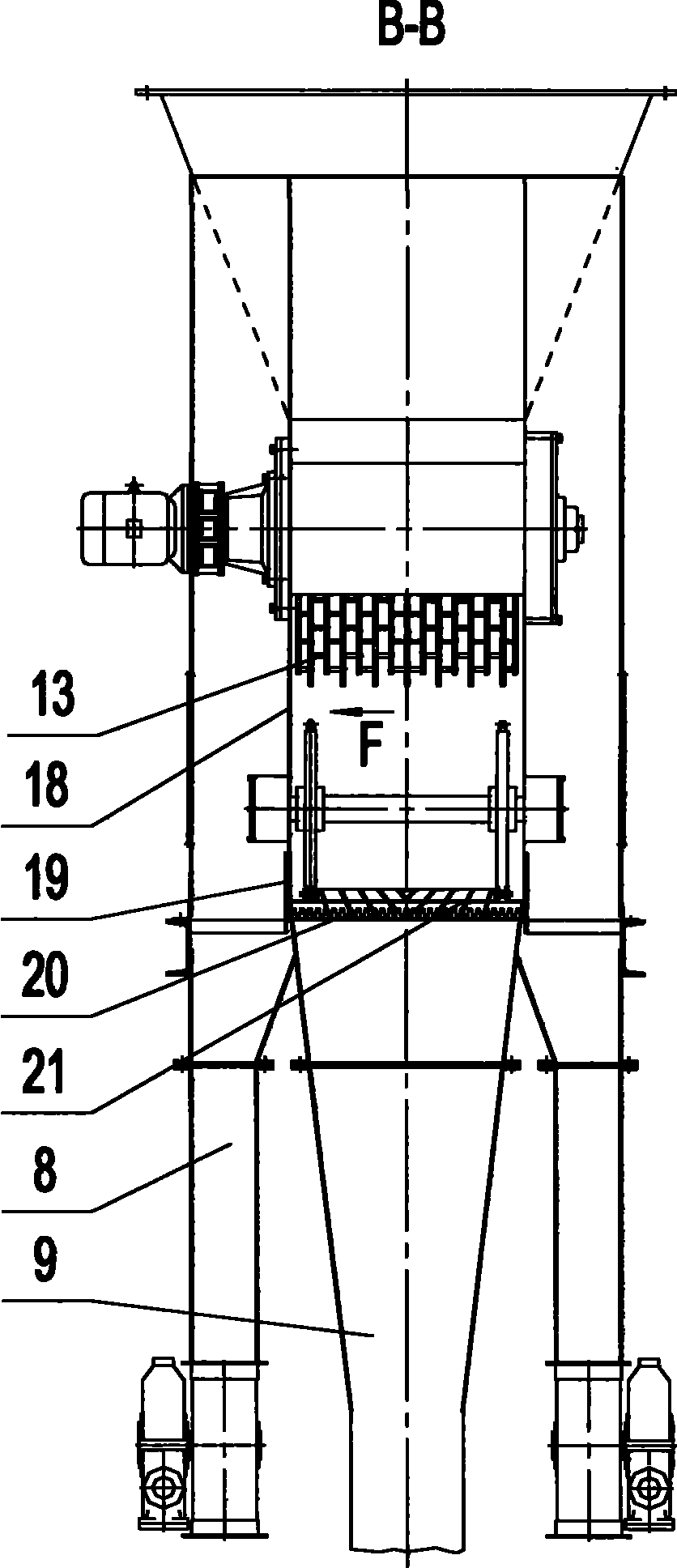 Fluidized bed winnowing and moisture controlling machine and new winnowing and moisture controlling process