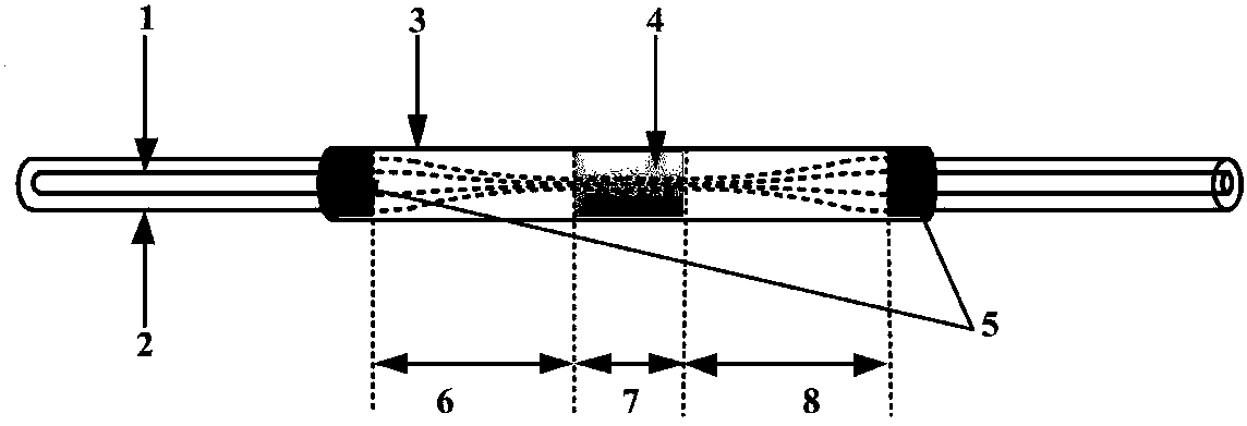 Micro-structure mode-locking device employing tapered optical fiber evanescent field and manufacturing technique therefor