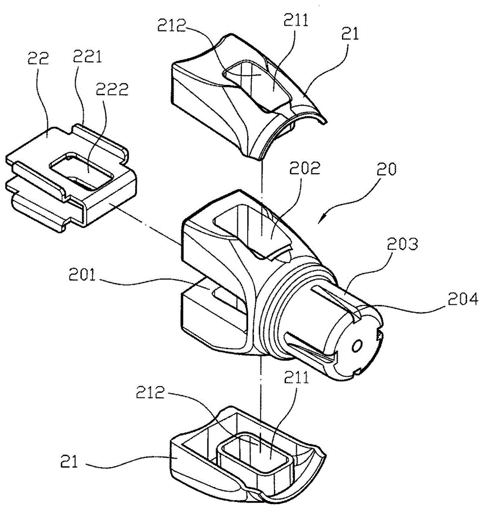 Composite material structure of scaffold