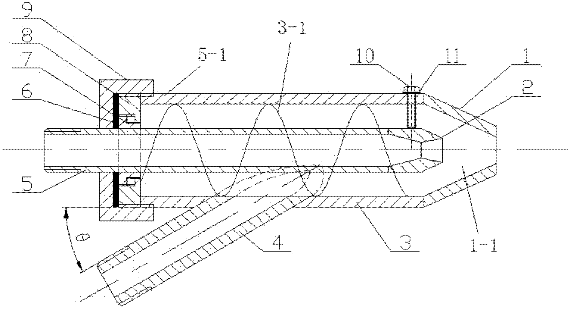 Adjusting type venturi tube double-layer structure atomizing nozzle