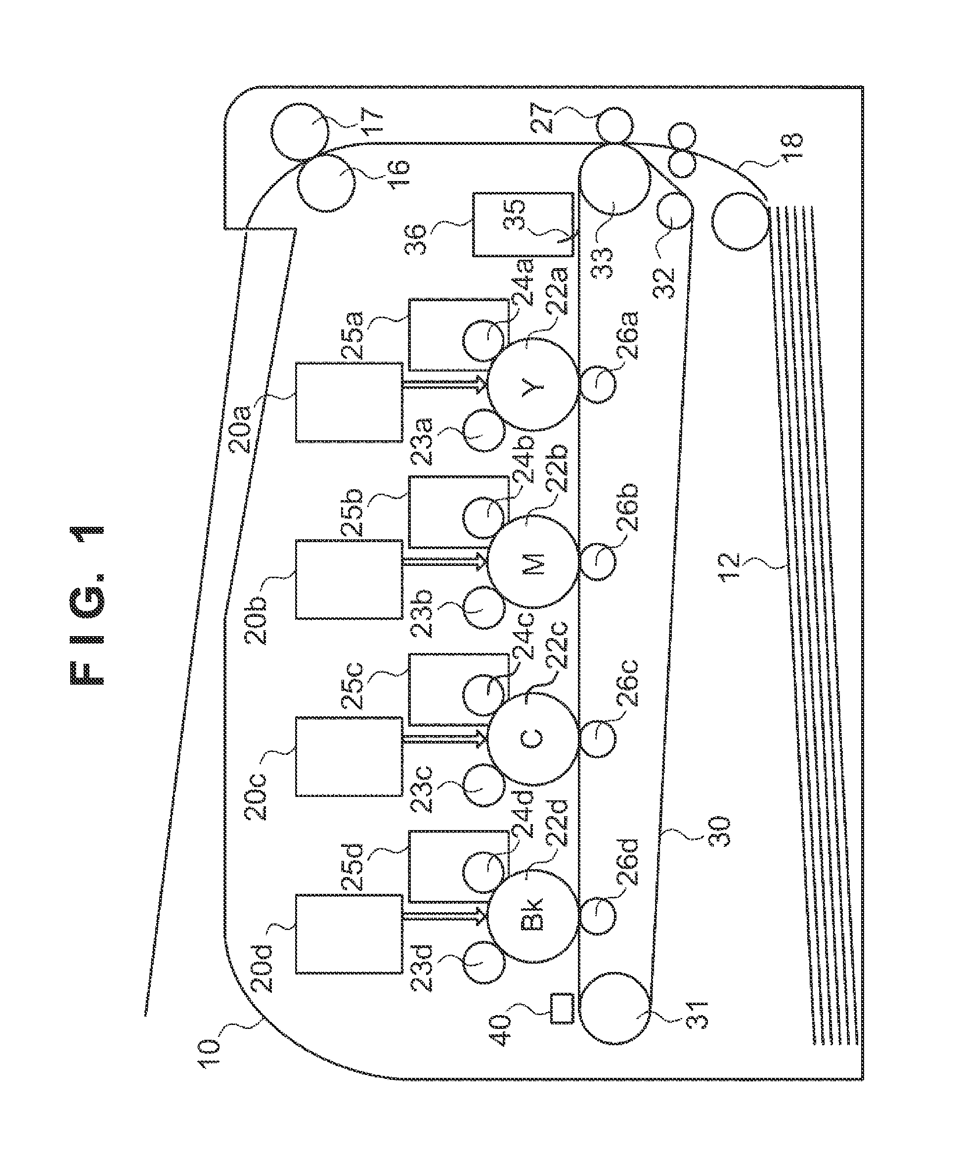 Image forming apparatus which uses electrostatic latent image for color misregistration correction