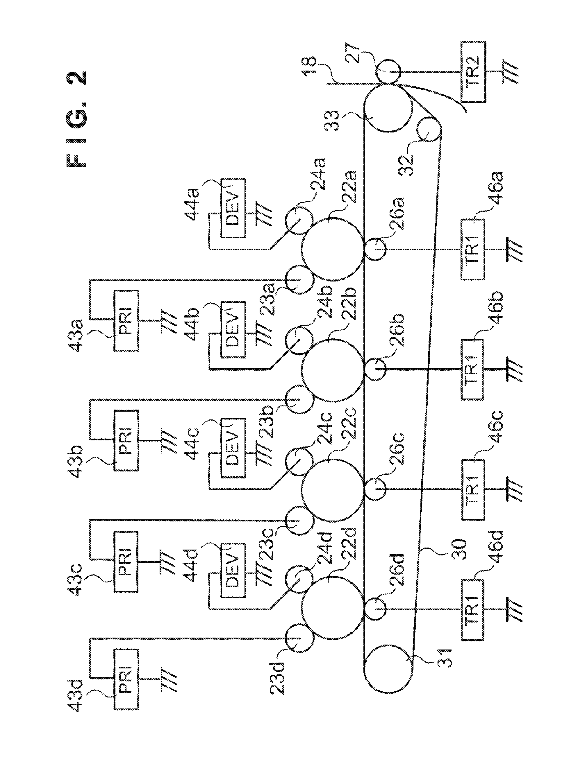 Image forming apparatus which uses electrostatic latent image for color misregistration correction