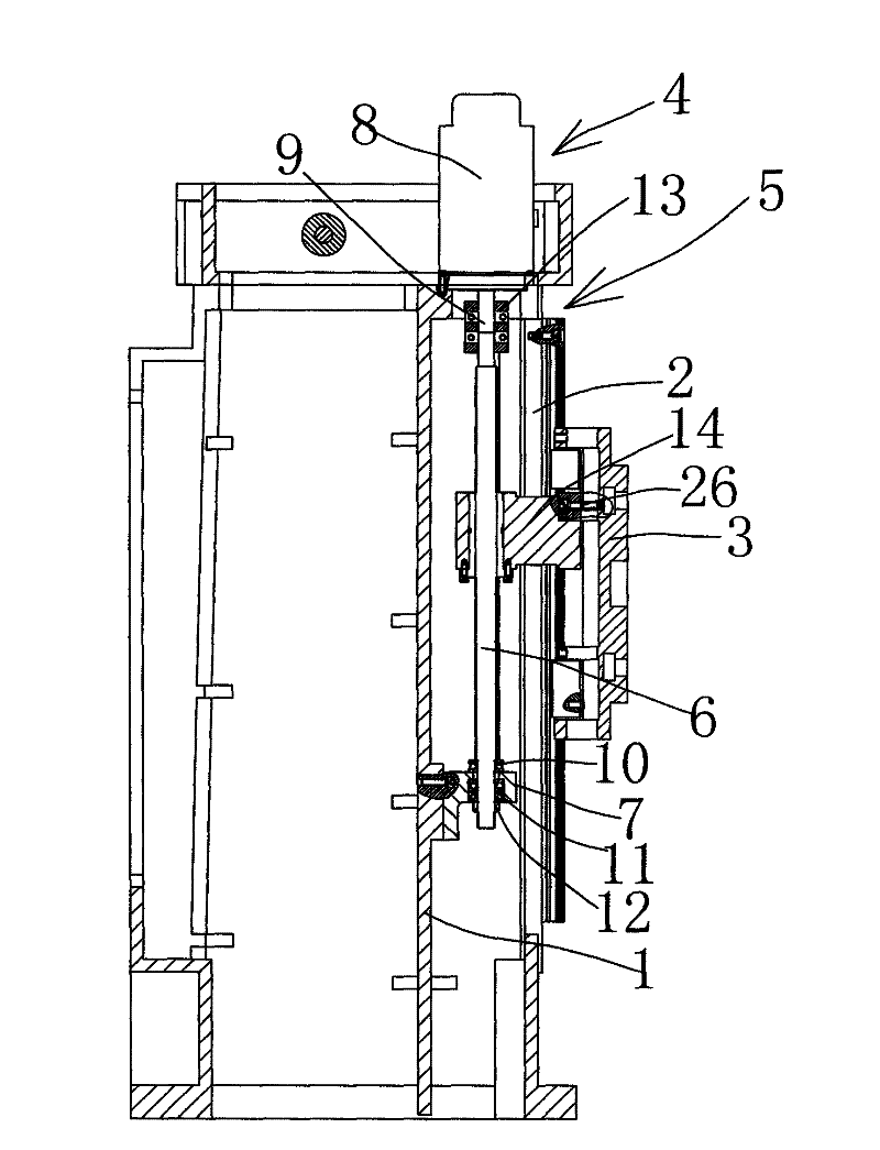 Cutter moving device in gear cutting machine