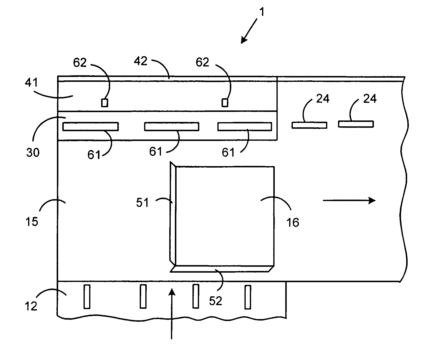 High throughput right angle turn module