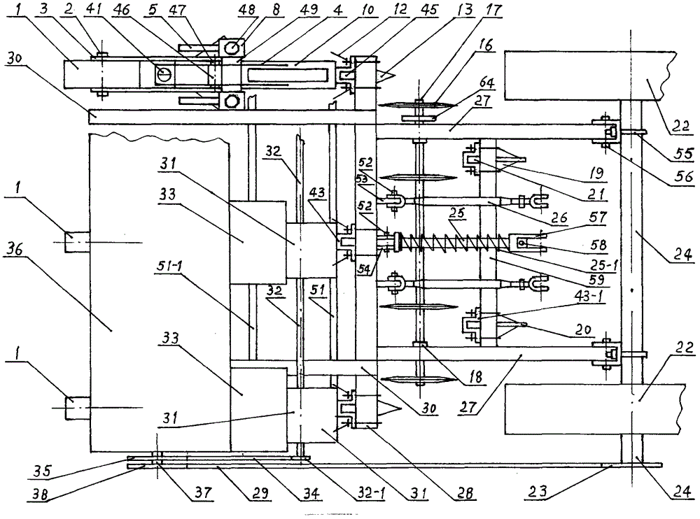 Water-saving ditch seeding method and stubble-returning multi-process tiller-seeder using same