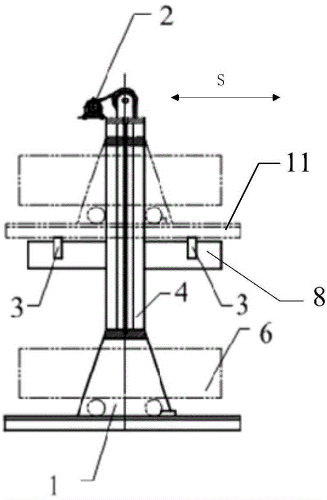 Tramcar lifting device