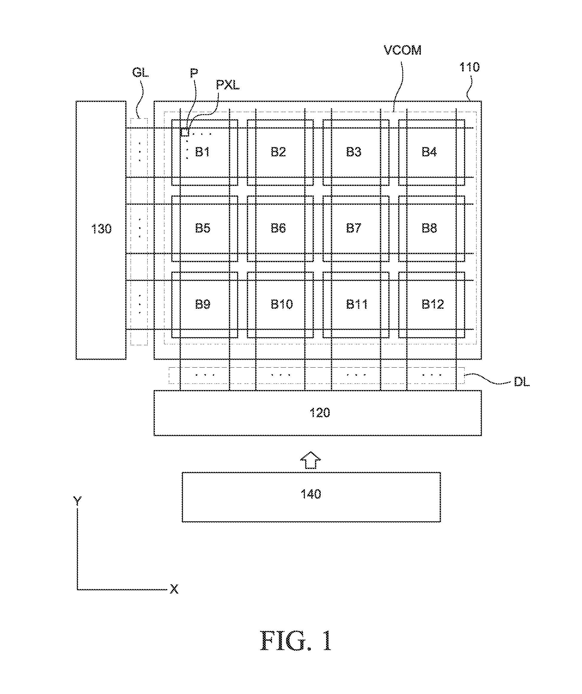 Display panel with external signal lines under gate drive circuit