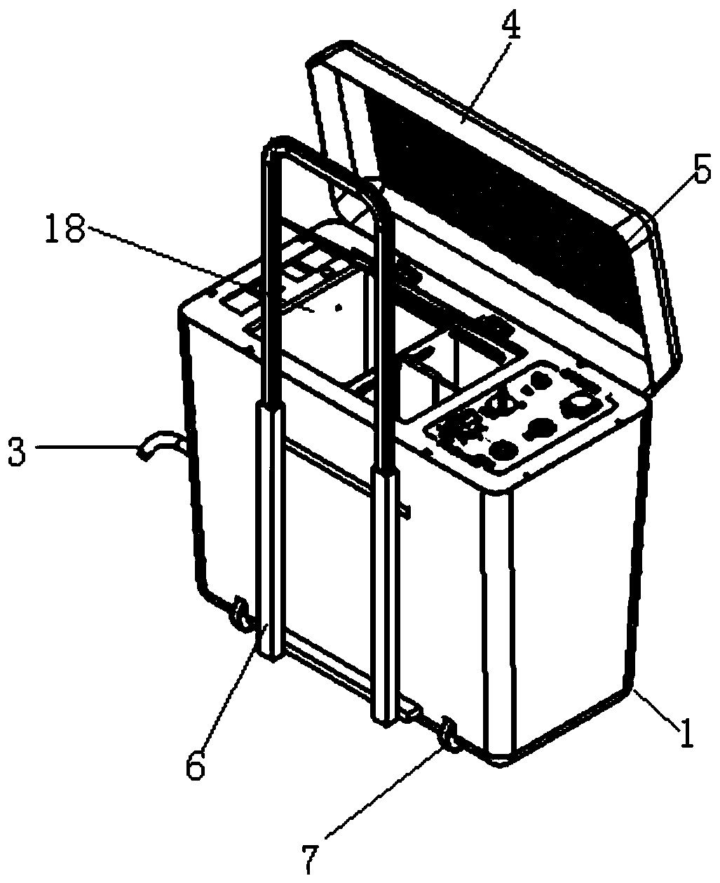 Portable variable volume ultrasonic cleaning machine