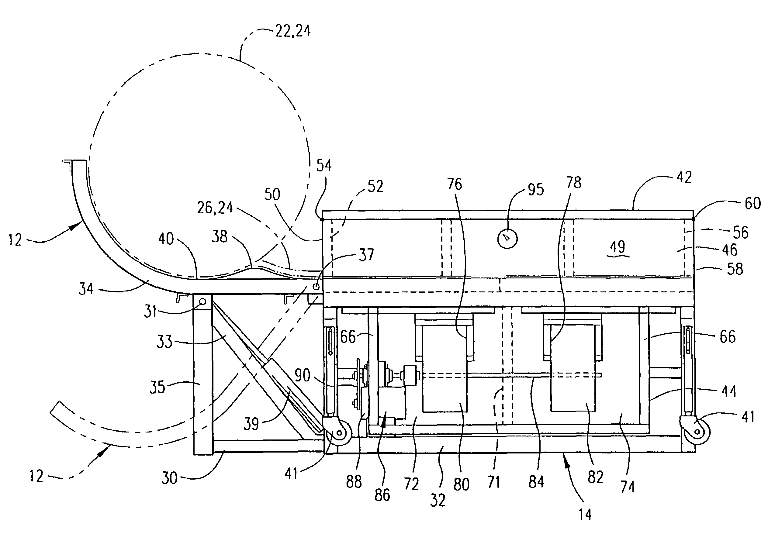 Carpet straightening apparatus